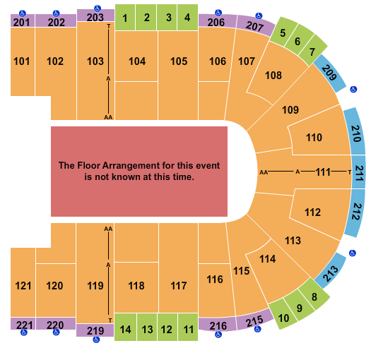 Sames Auto Arena Journey Seating Chart